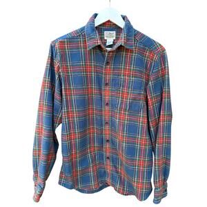 L.L. Bean Tartan Plaid Flannel Men's Long-Sleeve Sz S